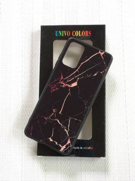 未使用★送料無料★Univo Colors★Galaxy S20 Plus★ケース★大理石柄★ブラック★