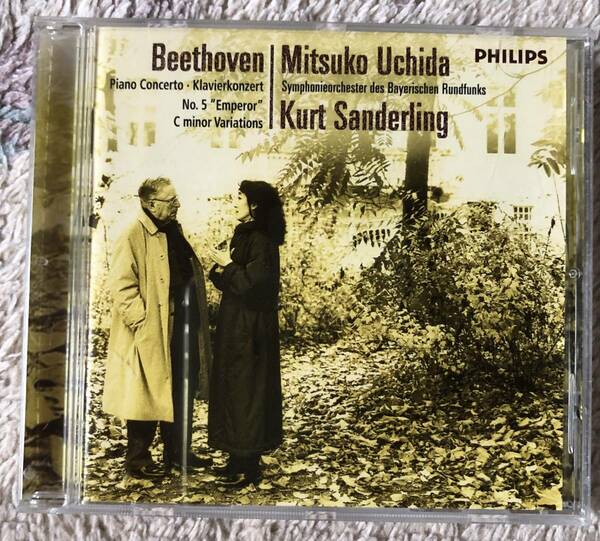 CD-Apr / 蘭 PHILIPS / Mitsuko Uchida (p) K.Sanderling・Bayerischen Rundfunks / BEETHOVEN_Piano Concerto No.5 「Emperor」etc