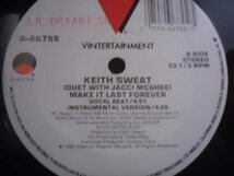 US12' Keith Sweat Duet With Jacci McGhee/Make It Last Forever-Extended Version/LP Version　*ジャケ右口部折れシワ,書き込み有_画像4