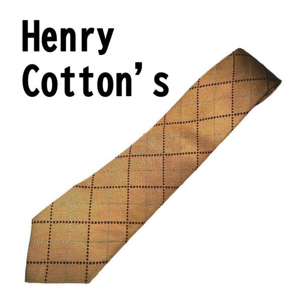 Henry Cotton's ヘンリーコットンズ シルク100% ネクタイ