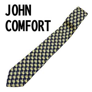 状態良好 JOHN COMFORT ジョンコンフォート シルク100 ネクタイ