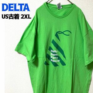 US古着 デルタ 半袖Tシャツ ゆるだぼ セブンイレブン ヴィンテージ 2XL