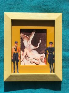◆《レダと白鳥》パドゥア Paul Mathias Padua　Leda mit dem Schwan （1939）ナチス第三帝国絵画　親衛隊紙立像　立万古　自作完成品