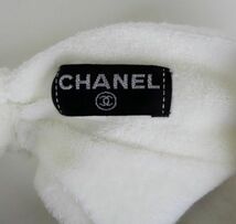 CHANEL シャネル パイル ボーダー シュシュ ココマーク ワンポイント ヘアバンド 巾着 ポーチ セット b6434_画像6