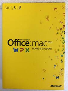 ★☆D387 Microsoft Office Mac 2011 Home and Student ファミリーパック☆★