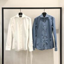 【 美品！即決 】junhashimoto ジュンハシモト HORIZONTAL SHIRTS ホリゾンタルシャツ 長袖シャツ 1061910010 size 4 定価2.5万_画像1