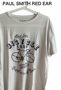 【送料無料】中古 PAUL SMITH RED EAR レッドイアー プリント Tシャツ BICYCLE