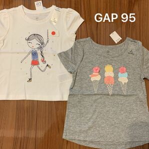 【新品】baby GAP ベビー ギャップ 半袖 Tシャツ アイスクリーム 女の子 95cm 保育園