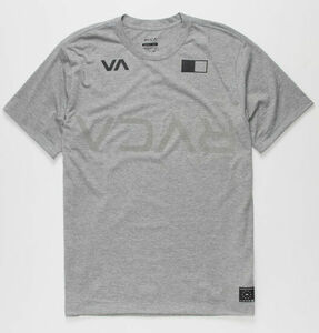 RVCA Big RVCA Banner T-Shirt Heather Grey S Tシャツ