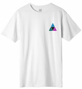 HUF Prism Triple Triangle T-Shirt White S Tシャツ
