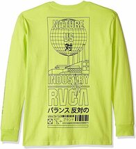 RVCA Super Fun Long Sleeve T-Shirt Acid Yellow S Tシャツ_画像1