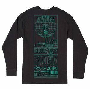 RVCA Super Fun Long Sleeve T-Shirt Black M Tシャツ