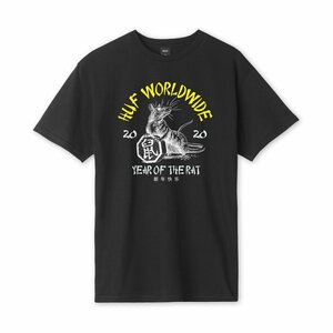 HUF Year Of The Rat T-Shirt Black S Tシャツ