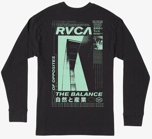 RVCA Futurist Long Sleeve T-Shirt Black XXL Tシャツ