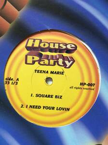 TEENA MARIE/SQUARE BIZ/I NEED YOUR LOVIN/BEHIND THE GROOVE/PORTUGUESE LOVE/名曲名盤/ソウルSOUL/ダンスクラシックディスコMURO元ネタ