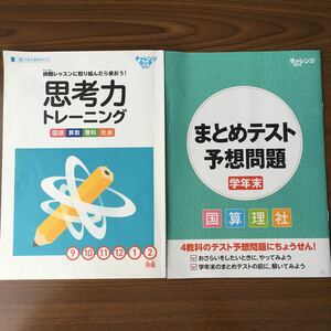 ベネッセ 進研ゼミ チャレンジ5年生 問題集 思考力トレーニング　まとめテスト予想問題