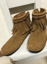 ミネトンカ/Minnetonka フリンジ ショートブーツう 6 23位_画像2