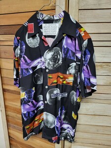 WACKO MARIA×DJ HARVEY/アロハシャツ レーヨン マルチカラー 総柄 ワコマリア 半袖 size S 希少