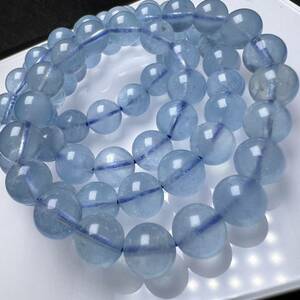  high quality aquamarine 7mm 54cm 3ps.@ volume bracele natural stone bracele 3 pcs minute 