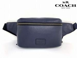 極美品★送料無料★ コーチ メンズ COACH レザー ウエストバッグ ヒップバッグ ボディバッグ 71902