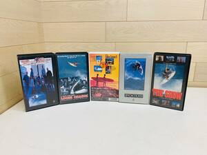  hard-to-find rare rare goods surfing VHS/ video 5 pcs set abroad Surf Movie lgood times/loose chance/focus/the show/ Endless summer 2