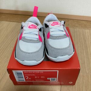 [ unused ]NIKE Nike AIR MAX 90 CRIB (CB) WHITE/PARTICLE GRAY size 2c 8cm Kids baby CI0424-104