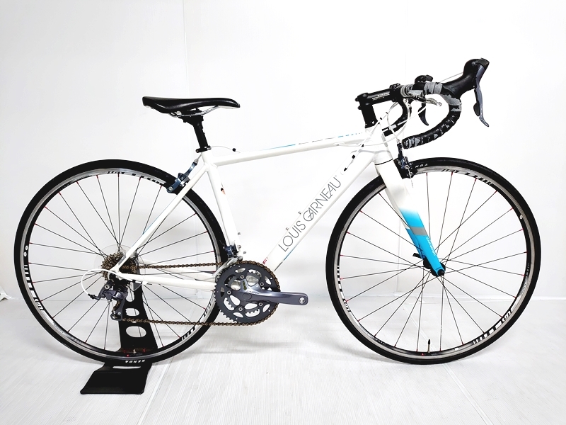 福岡市引取限定/GIOSフラットバーロード 18段変速 前後タイヤ新品 極