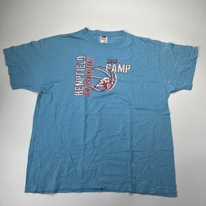 XL フルーツオブザルーム FRUIT OF THE LOOM Tシャツ ライトブルー basketball リユース ultramto