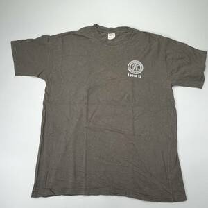 L バックロゴ made in USA UNION LINE Tシャツ グレー リユース ultramto