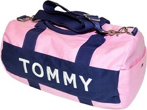  tag equipped pink Tommy Hilfiger TOMMY HILFIGER Boston bag Mini shoulder bag embroidery Logo unisex 