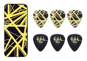  prompt decision * new goods * free shipping Dunlop EVHPT04 Black with Yellow Stripes Eddie * Van * partition Len pick ×6 sheets ( case attaching ) / mail service 