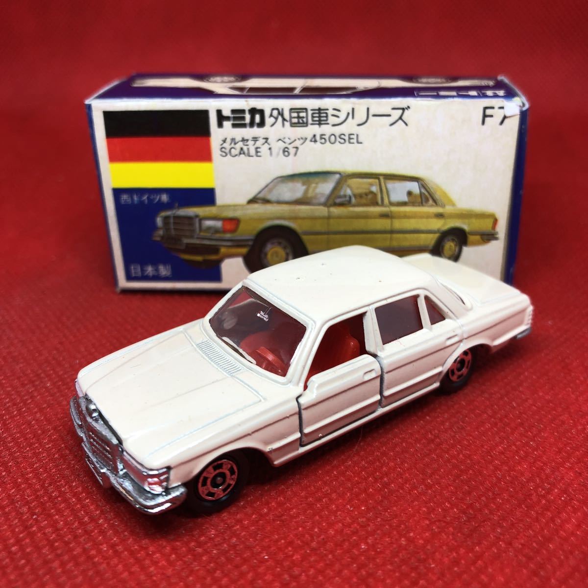 TOMY トミカ 1/67 F7 メルセデスベンツ450SEL 赤 日本製 1H | www