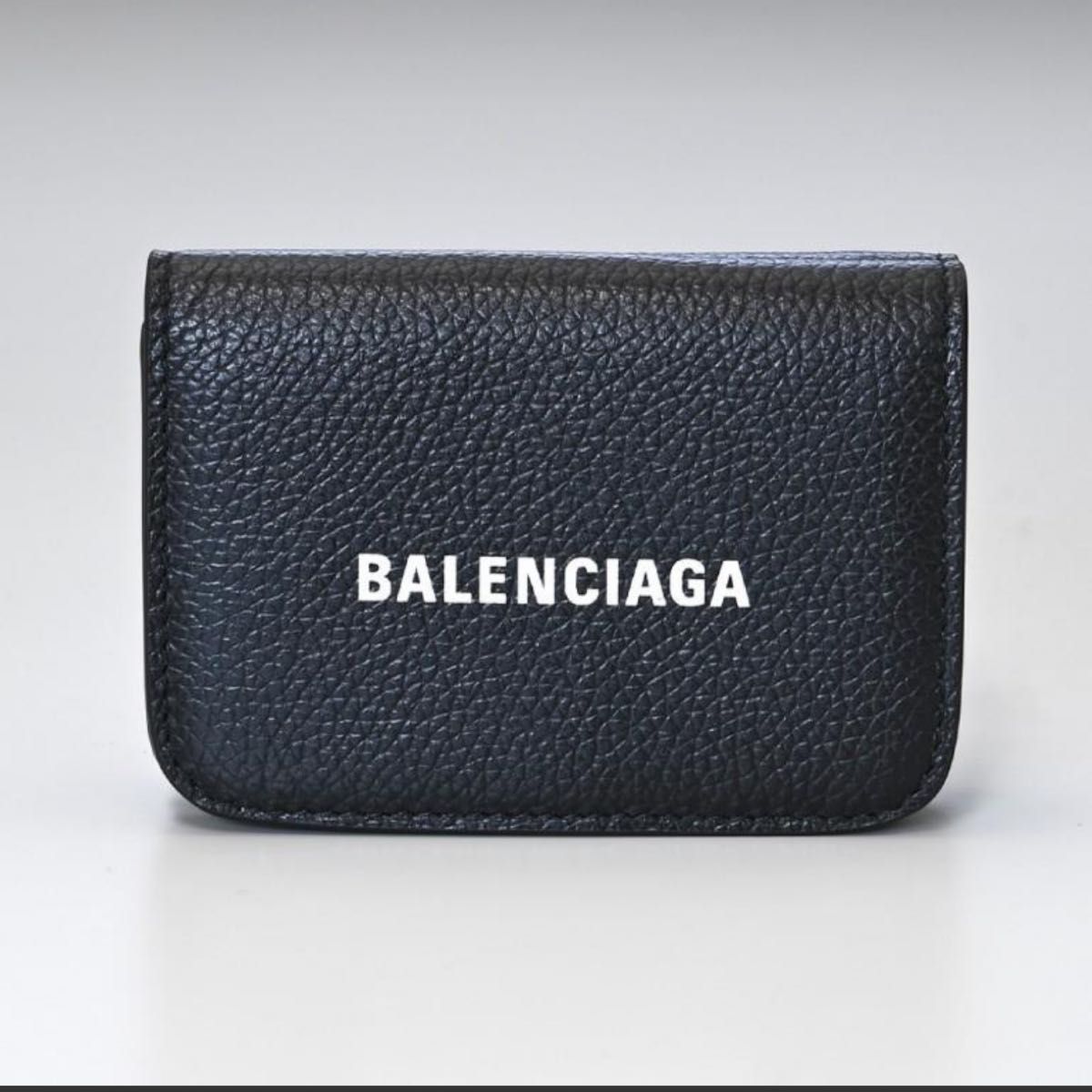 極美品 バレンシアガ 三つ折り財布 コンパクト エブリデイ ブラック 黒