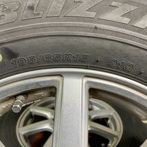 ARREEST アレスト 15インチ アルミホイール 4本セット ブリヂストン スタッドレスタイヤ ブリザック 195/65R15 ノア ステップワゴン セレナ_画像6