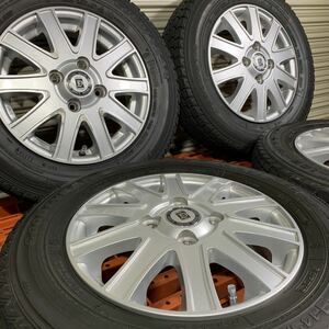 DIVERS 13インチ アルミホイール 4本セット グッドイヤー スタッドレスタイヤ ICENAVI 145/80R13 N-BOX モコ キャロル ワゴンR タント