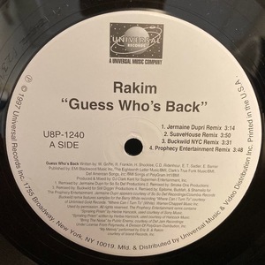 RAKIM / GUESS WHO'S BACK REMIXES