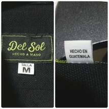 DEL SOL シャツ M/デルソル グアテマラ製 刺繍 コットン_画像4