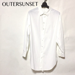 OUTERSUNSET ブロードストライプオーバーシャツ F/アウターサンセット ブラウスbroad stripe over shirt