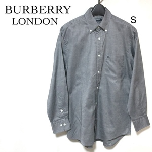  Burberry BD рубашка S/BURBERRY LONDON кнопка down длинный рукав шланг Mark вышивка 