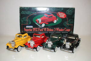 ☆即決 送料込 箱付レア物 FORD V8 DELUXE 3-WINDOW COUPE 1932 SUNNYSIDE Superior フォード サニーサイド ボニー＆クライド デリンジャー