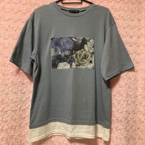 裾切り替えTシャツ
