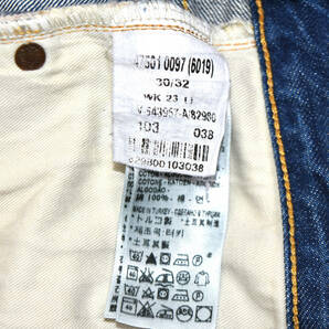 LEVI'S 501xx BigE 復刻40年代モデル リーバイス W31.5 L29.5(実寸) トルコ製 ビッグE 革パッチ ヒゲ インディゴ ヴィンテージデニムの画像3