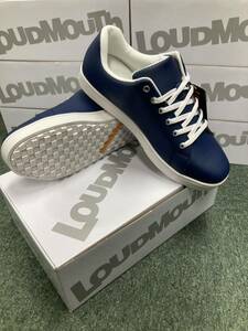 * new goods loud mouse spike less golf shoes Big Logo [ navy ]25cm