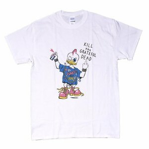 [Sサイズ]Nirvana カート・コバーン着用モデル パンクロック・ダック Kill The Grateful Dead 復刻デザイン グランジ ロックTシャツ