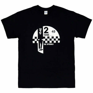 [Mサイズ]2 Tone（ツートーン）Records ロゴ Specials（スペシャルズ） 2トーン／スカTシャツ ブラック