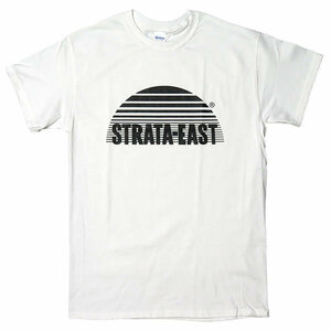 [Mサイズ]Strata East （ストラタ・イースト） アフロジャズ レーベルロゴ Tシャツ ホワイト