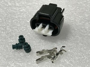 【VCM3PFS黒】スロットルセンサー コネクター カプラー 端子 シール セット レッツ4 検) アドレス V50 アドレス V50G