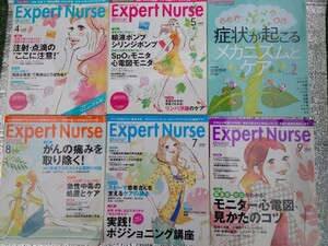 Expert Nurse 2008年 6冊 セット まとめて エキスパートナース 看護師 雑誌 バックナンバー 症状が起こるメカニズムとケア/ポジショニング