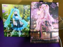 初音ミク AMP フィギュア Princess アリスver. 桜提灯ver. 2種セット 送料1040円～_画像1