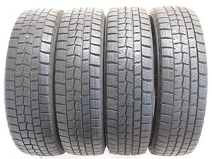 ダンロップ WM01 165/70R14 2018年製 スタッドレスタイヤのみ4本 iQ/アクア/ヴィッツ/カローラアクシオ/カローラフィールダー 他